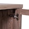 Flash Furniture Dion Brown 59 Inch Kitchen and Dining Room Buffet Sideboard Storage Cabinet, 2 Drawers, Open Shelf EV-CA7515-ZZ-BR-GG - alternate 3